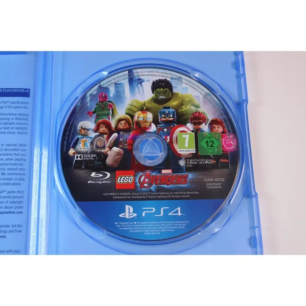 LEGO Marvel's Avengers PS4 (Sony PlayStation 4, 2016) Authentic, tested/works